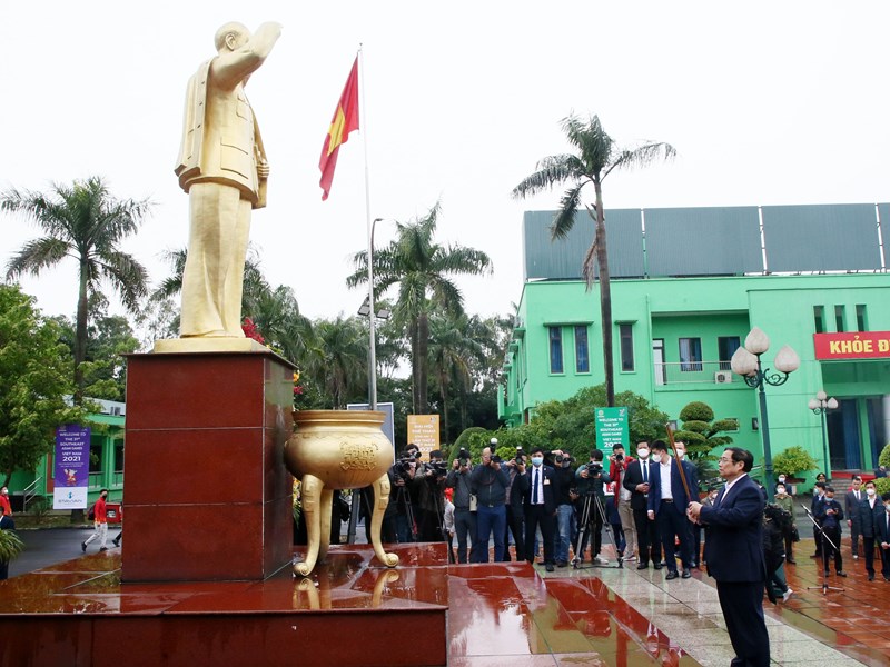Thủ tướng động viên Đoàn thể thao Việt Nam và kiểm tra công tác chuẩn bị SEA Games 31: Thi đấu hết mình là thành tích lớn nhất - Anh 5