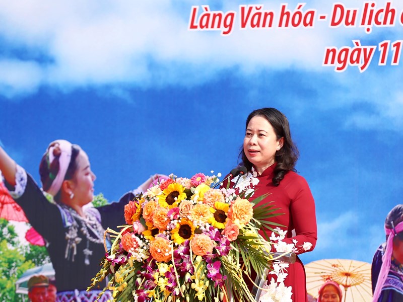 Quyền Chủ tịch nước Võ Thị Ánh Xuân: Đảng và Nhà nước luôn đặc biệt coi trọng vị trí, vai trò của văn hoá - Anh 4