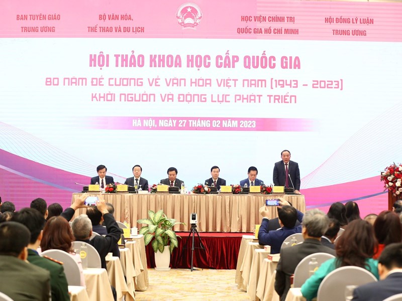 Hội thảo khoa học quốc gia 80 năm Đề cương về văn hóa Việt Nam:  Khát vọng chấn hưng, phát triển nền văn hóa - Anh 1