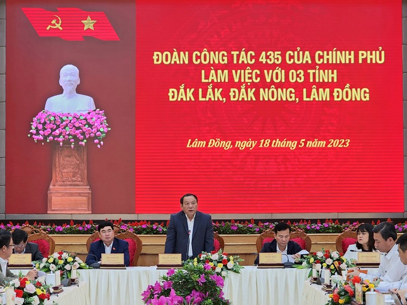 Bộ trưởng Nguyễn Văn Hùng dẫn đầu đoàn công tác Chính phủ làm việc với ba tỉnh Tây Nguyên - Anh 2