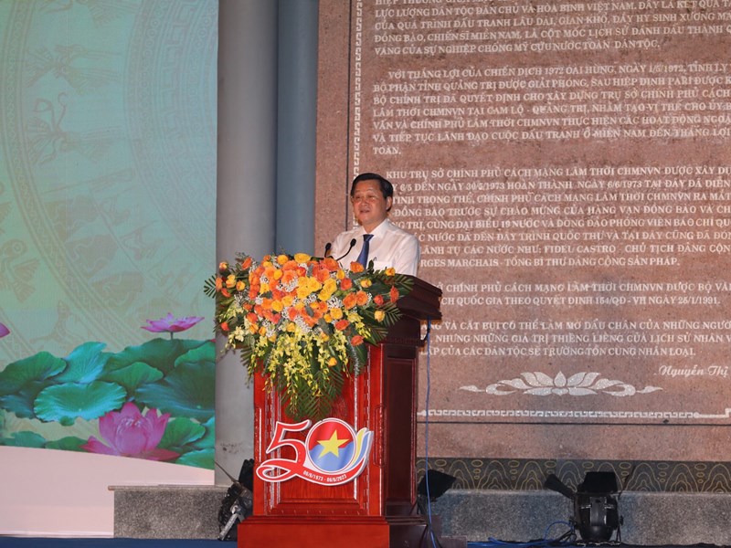 Xúc động Lễ kỷ niệm 50 năm ngày ra mắt Trụ sở Chính phủ Cách mạng lâm thời Cộng hòa miền Nam Việt Nam - Anh 4