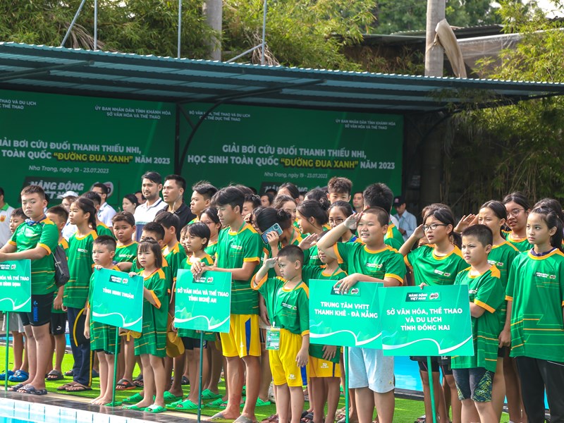 Khai mạc Giải bơi cứu đuối thanh thiếu nhi, học sinh toàn quốc - Anh 2
