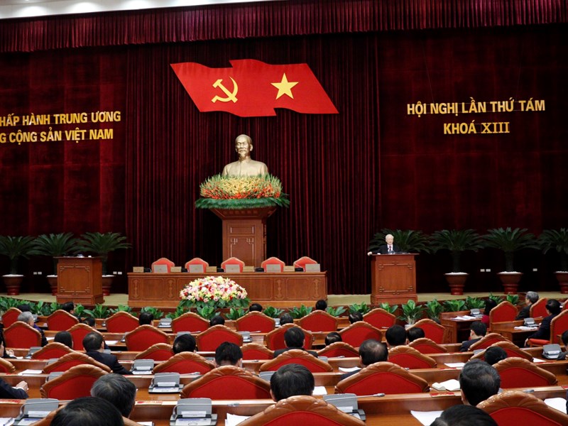 Bế mạc Hội nghị lần thứ tám Ban Chấp hành Trung ương Đảng khoá XIII - Anh 4