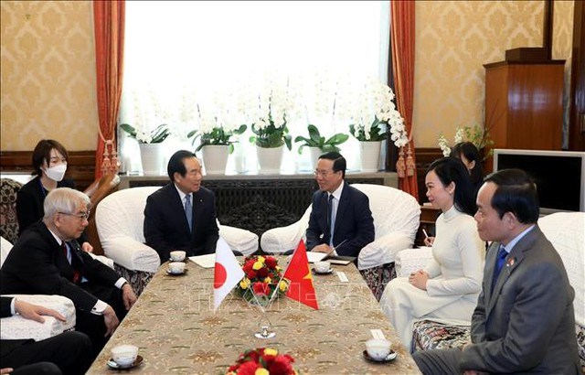 Chủ tịch nước Võ Văn Thưởng phát biểu diễn văn tại Quốc hội Nhật Bản và hội kiến Chủ tịch Hạ viện, Chủ tịch Thượng viện Nhật Bản - Anh 3
