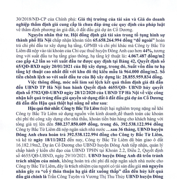 Thông tin mới về vụ đấu giá đất ở Đông Anh - Anh 4