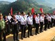 Thiêng liêng lễ chào cờ giữa mùa vàng ruộng bậc thang Mù Cang Chải