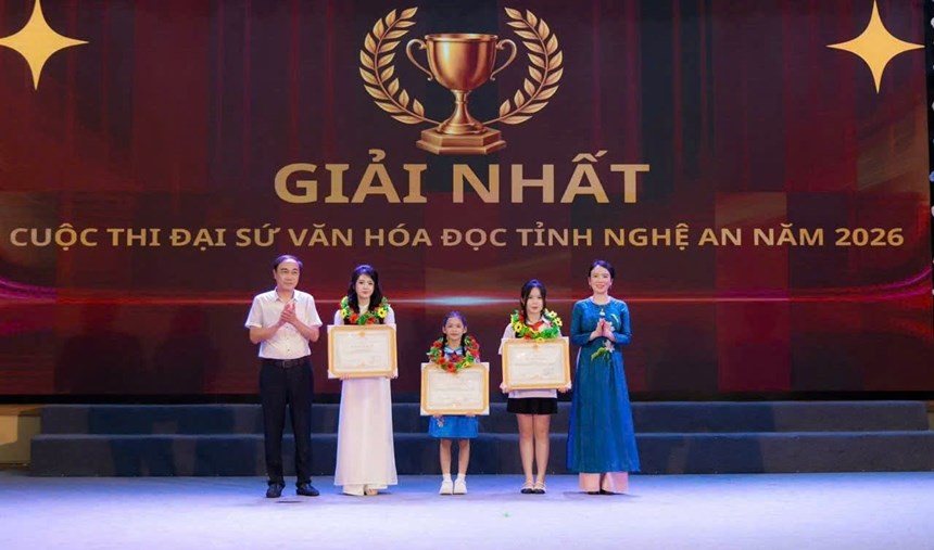 Gần 77.000 bài dự thi “tranh tài” Đại sứ Văn hóa đọc Nghệ An năm 2026